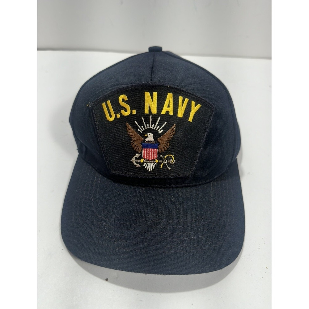 Vintage US Navy Blue Hat Cap North Star Snapback